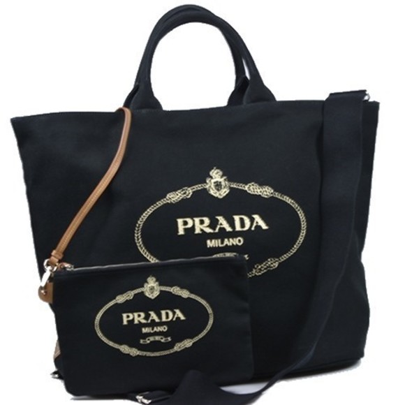 Prada Bag Tote Canapa - Picture 1 of 6